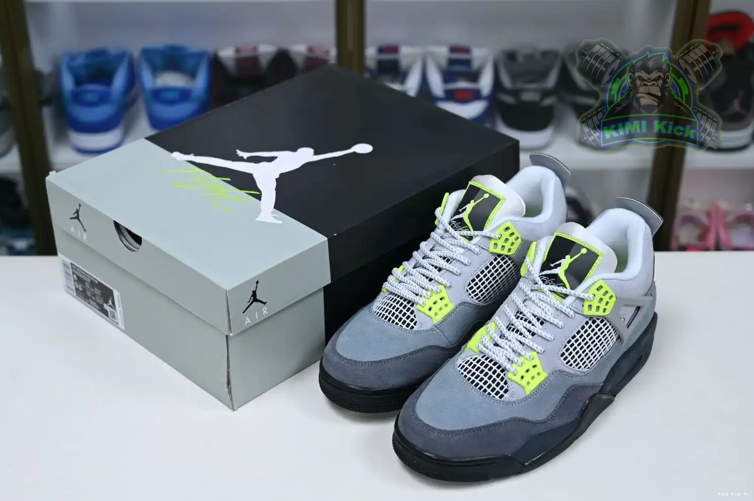 Kimikick Jordan Air 4 retro se'95neon Jordan 0614